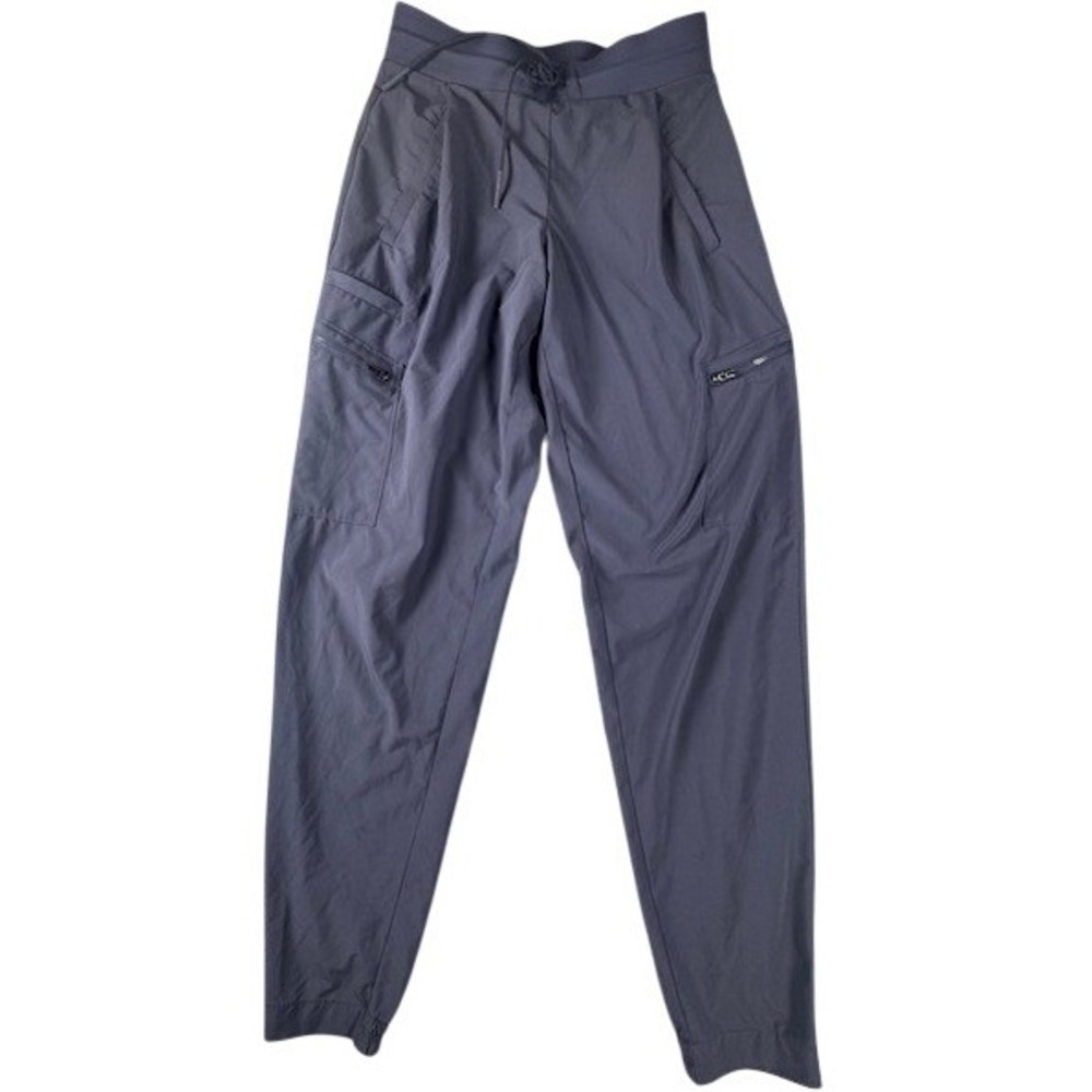 Athleta Venture Pant Women 4T Blue Gray Cargo Jogger Hiking Stretch Travel